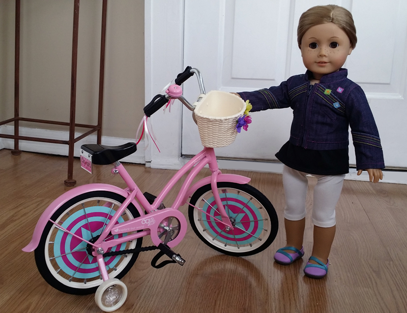 Велосипед для куклы ростом 46 см  